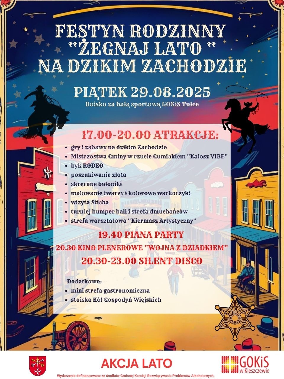 plakat ilustracyjny festyn